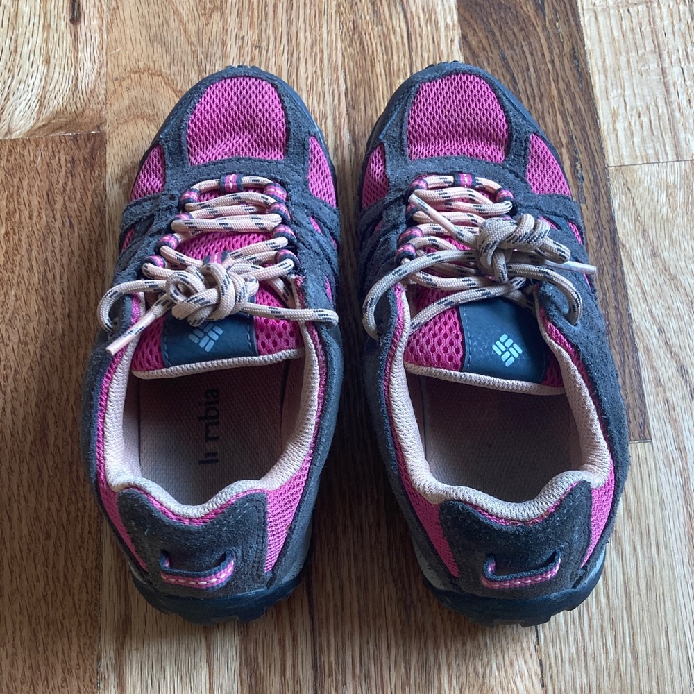 Columbia Gray and Pink Trail Shoes